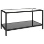 Mesita de centro 2 piezas vidrio templado negro de vidaXL, Mesas auxiliares - Ref: Foro24-331614, Precio: 111,86 €, Descuento: %