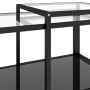 Mesita de centro 2 piezas vidrio templado negro de vidaXL, Mesas auxiliares - Ref: Foro24-331614, Precio: 111,86 €, Descuento: %