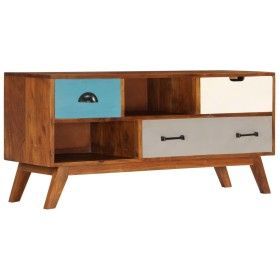 Mueble para TV con 3 cajones madera maciza acacia 110x35x50 cm de vidaXL, Muebles TV - Ref: Foro24-247936, Precio: 182,46 €, ...