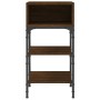 Mesita de noche madera de ingeniería marrón roble 35x34,5x70 cm de vidaXL, Mesitas de noche - Ref: Foro24-825891, Precio: 37,...