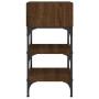 Mesita de noche madera de ingeniería marrón roble 35x34,5x70 cm de vidaXL, Mesitas de noche - Ref: Foro24-825891, Precio: 37,...
