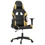 Silla gaming cuero sintético negro y dorado en Sillas gaming | Comprar online en Foru.es