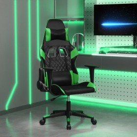 Silla gaming cuero sintético negro y verde en Sillas gaming | Comprar online en Foru.es