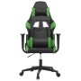 Silla gaming cuero sintético negro y verde en Sillas gaming | Comprar online en Foru.es