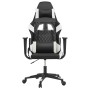 Silla gaming cuero sintético negro y blanco en Sillas gaming | Comprar online en Foru.es