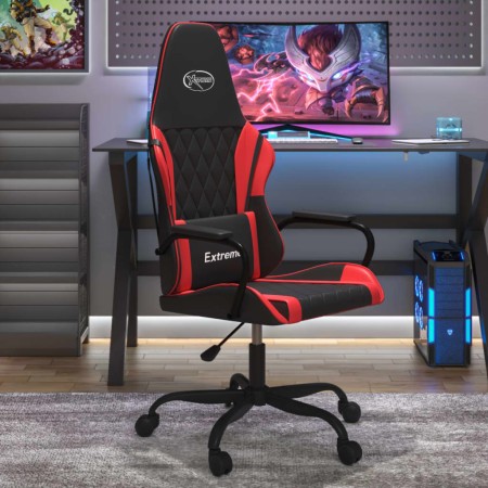 Silla gaming cuero sintético negro y rojo en Sillas gaming | Comprar online en Foru.es
