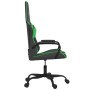 Silla gaming cuero sintético negro y verde en Sillas gaming | Comprar online en Foru.es
