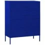 Dark blue steel drawer cabinet 80x35x101.5 cm by vidaXL, Drawers - Ref: Foro24-336199, Price: 189,17 €, Discount: %