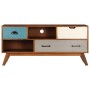 Mueble para TV con 3 cajones madera maciza acacia 110x35x50 cm de vidaXL, Muebles TV - Ref: Foro24-247936, Precio: 182,46 €, ...