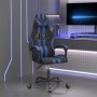 Silla gaming cuero sintético negro y azul en Sillas gaming | Comprar online en Foru.es