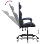 Silla gaming cuero sintético negro y azul en Sillas gaming | Comprar online en Foru.es