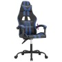 Silla gaming cuero sintético negro y azul en Sillas gaming | Comprar online en Foru.es