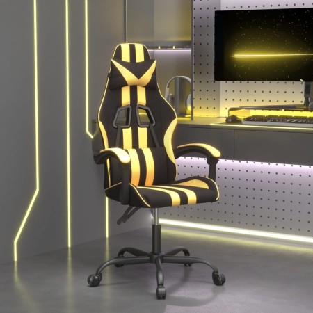 Silla gaming cuero sintético negro y dorado en Sillas gaming | Comprar online en Foru.es