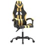 Silla gaming cuero sintético negro y dorado en Sillas gaming | Comprar online en Foru.es