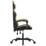 Silla gaming cuero sintético negro y dorado en Sillas gaming | Comprar online en Foru.es