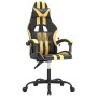 Silla gaming cuero sintético negro y dorado en Sillas gaming | Comprar online en Foru.es