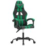 Silla gaming cuero sintético negro y verde en Sillas gaming | Comprar online en Foru.es