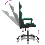 Silla gaming cuero sintético negro y verde en Sillas gaming | Comprar online en Foru.es