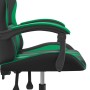 Silla gaming cuero sintético negro y verde en Sillas gaming | Comprar online en Foru.es