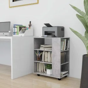 Betongrauer Sperrholz-Rollschrank 60x35x75 cm von vidaXL, Schließfächer und Lagerschränke - Ref: Foro24-808453, Preis: 58,49 ...