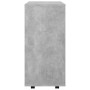 Armario ruedas madera contrachapada gris hormigón 60x35x75 cm de vidaXL, Taquillas y armarios de almacenamiento - Ref: Foro24...