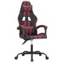 Silla gaming cuero sintético negro y rojo vino tinto en Sillas gaming | Comprar online en Foru.es