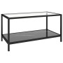 Mesita de centro 2 piezas vidrio templado negro de vidaXL, Mesas auxiliares - Ref: Foro24-331615, Precio: 113,99 €, Descuento: %