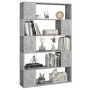 Sperrholz Bücherregal Trennwand grau Beton 100x24x155 cm von vidaXL, Bücherregale und Regale - Ref: Foro24-809201, Preis: 69,...