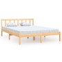 Estructura de cama madera maciza de pino 140x200 cm de vidaXL, Camas y somieres - Ref: Foro24-810082, Precio: 93,61 €, Descue...