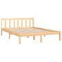 Estructura de cama madera maciza de pino 140x200 cm de vidaXL, Camas y somieres - Ref: Foro24-810082, Precio: 93,61 €, Descue...