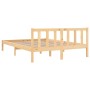 Estructura de cama madera maciza de pino 140x200 cm de vidaXL, Camas y somieres - Ref: Foro24-810082, Precio: 93,61 €, Descue...