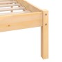 Estructura de cama madera maciza de pino 140x200 cm de vidaXL, Camas y somieres - Ref: Foro24-810082, Precio: 93,61 €, Descue...