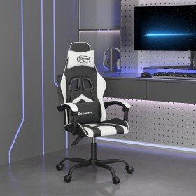 Silla gaming cuero sintético negro y blanco en Sillas gaming | Comprar online en Foru.es