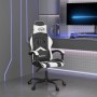 Silla gaming cuero sintético negro y blanco en Sillas gaming | Comprar online en Foru.es