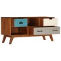 Mueble para TV con 3 cajones madera maciza acacia 110x35x50 cm de vidaXL, Muebles TV - Ref: Foro24-247936, Precio: 182,46 €, ...