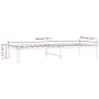 Estructura de cama metal negro 75x190 cm de vidaXL, Camas y somieres - Ref: Foro24-350836, Precio: 67,41 €, Descuento: %