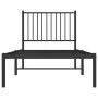 Bed frame with black metal headboard 80x200 cm by vidaXL, Beds and slatted bases - Ref: Foro24-350855, Price: 61,90 €, Discou...