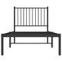 Estructura de cama con cabecero metal negro 80x200 cm de vidaXL, Camas y somieres - Ref: Foro24-350855, Precio: 61,88 €, Desc...