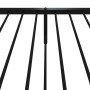 Estructura de cama con cabecero y estribo metal negro 80x200 cm de vidaXL, Camas y somieres - Ref: Foro24-350873, Precio: 72,...