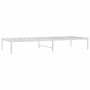 Estructura de cama de metal blanco 80x200 cm de vidaXL, Camas y somieres - Ref: Foro24-350904, Precio: 66,65 €, Descuento: %