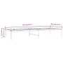 Estructura de cama de metal blanco 80x200 cm de vidaXL, Camas y somieres - Ref: Foro24-350904, Precio: 66,65 €, Descuento: %