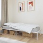 Estructura de cama metal blanco 75x190 cm de vidaXL, Camas y somieres - Ref: Foro24-350903, Precio: 64,05 €, Descuento: %