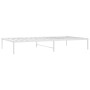 Estructura de cama metal blanco 75x190 cm de vidaXL, Camas y somieres - Ref: Foro24-350903, Precio: 64,05 €, Descuento: %