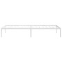 Estructura de cama metal blanco 75x190 cm de vidaXL, Camas y somieres - Ref: Foro24-350903, Precio: 64,05 €, Descuento: %