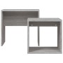 Mesas de centro apilables 2 pzas madera ingeniería gris Sonoma de vidaXL, Mesas de centro - Ref: Foro24-815541, Precio: 40,92...