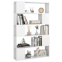 Librería separador madera de ingeniería blanco brillo de vidaXL, Librerías y estanterías - Ref: Foro24-809203, Precio: 93,99 ...