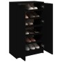 Mueble zapatero madera contrachapada negro 59x35x100 cm de vidaXL, Zapateros y organizadores de calzado - Ref: Foro24-811440,...