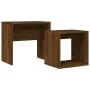 Stackable coffee tables 2 pieces engineered wood brown oak by vidaXL, Coffee table - Ref: Foro24-815542, Price: 36,80 €, Disc...