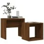 Stapelbare Couchtische, 2 Stück, Holzwerkstoff, braune Eiche von vidaXL, Couchtisch - Ref: Foro24-815542, Preis: 36,80 €, Rab...