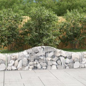 Cestas de gaviones 13 uds forma de arco hierro 200x30x40/60 cm en Macetas y jardineras | Comprar online en Foru.es